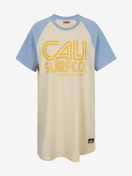 SuperDry Cali Surf Raglan Tshirt Dress Obleka
